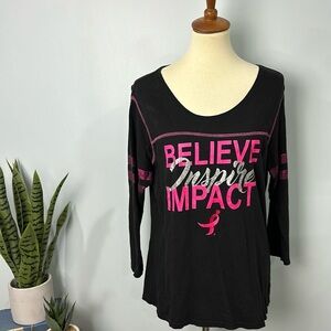 Susan G Komen Breast Cancer Awareness Top Womens Size XL